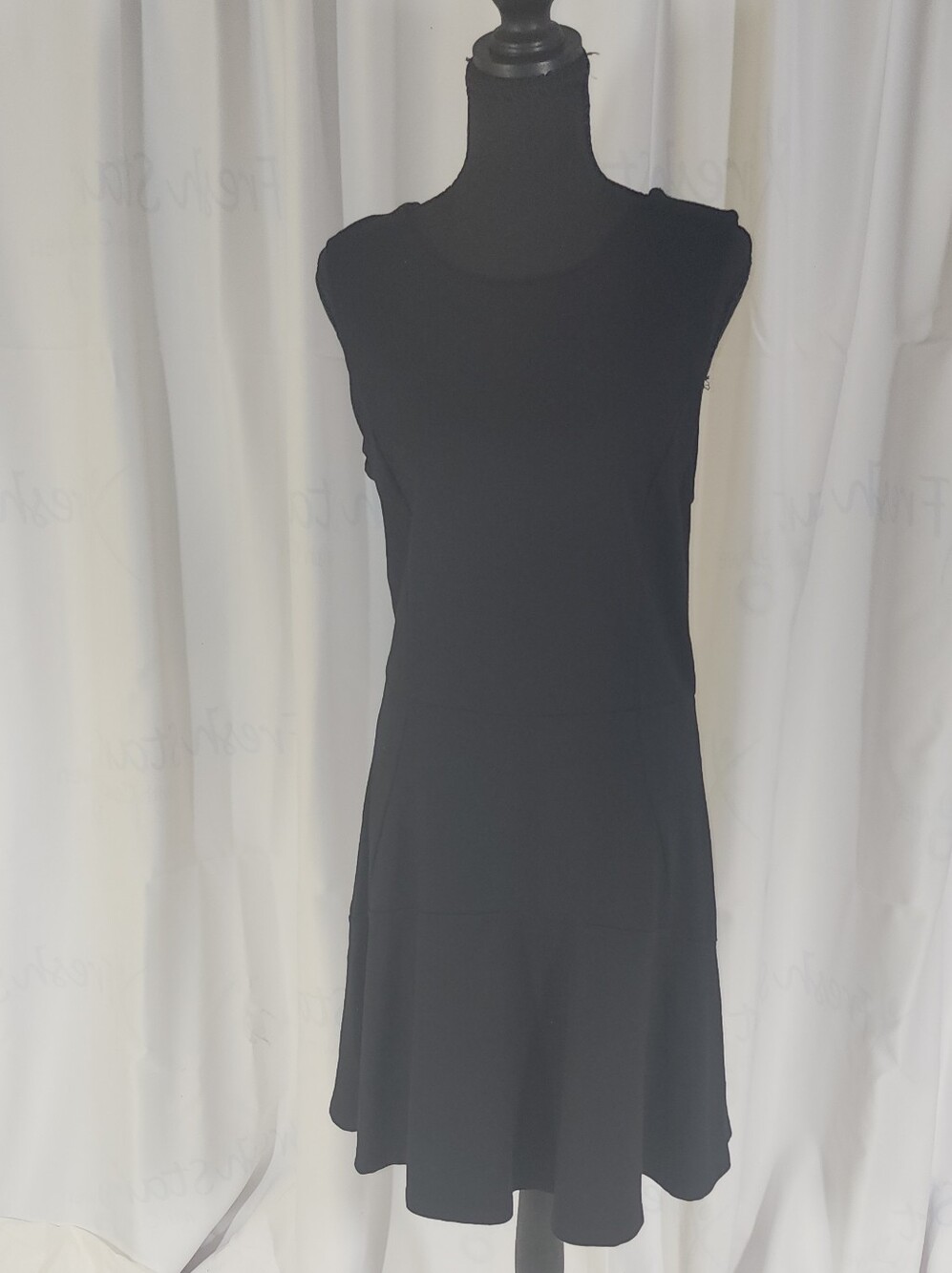Black Sleeveless A-Line Mini Dress